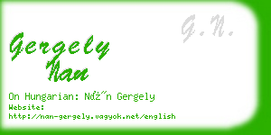 gergely nan business card